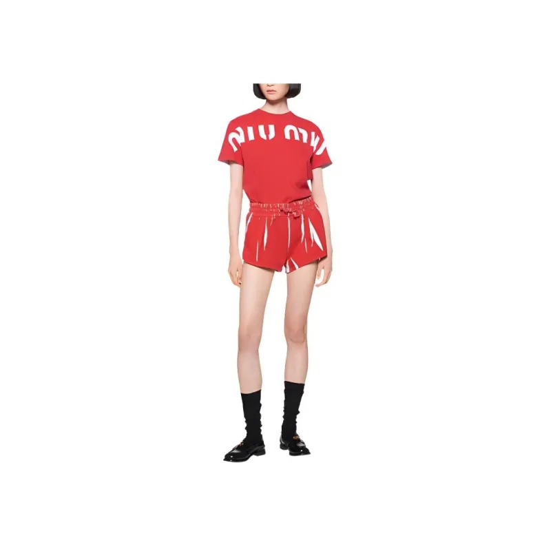 MIU MIU T Shirts Women's Red-1