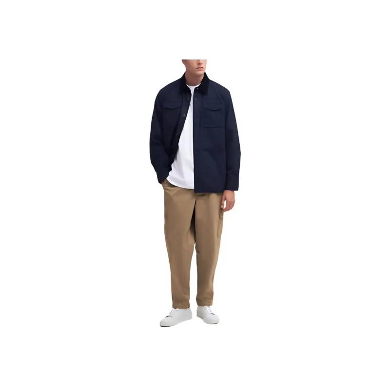 BARBOUR Faulkner Overshirt Jackets Coats Men's Navy-1