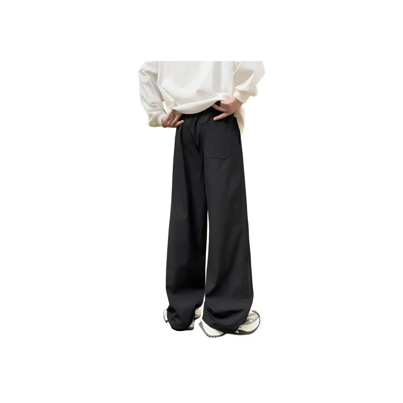 TESTUNG Casual Pants Unisex Classic Black-7