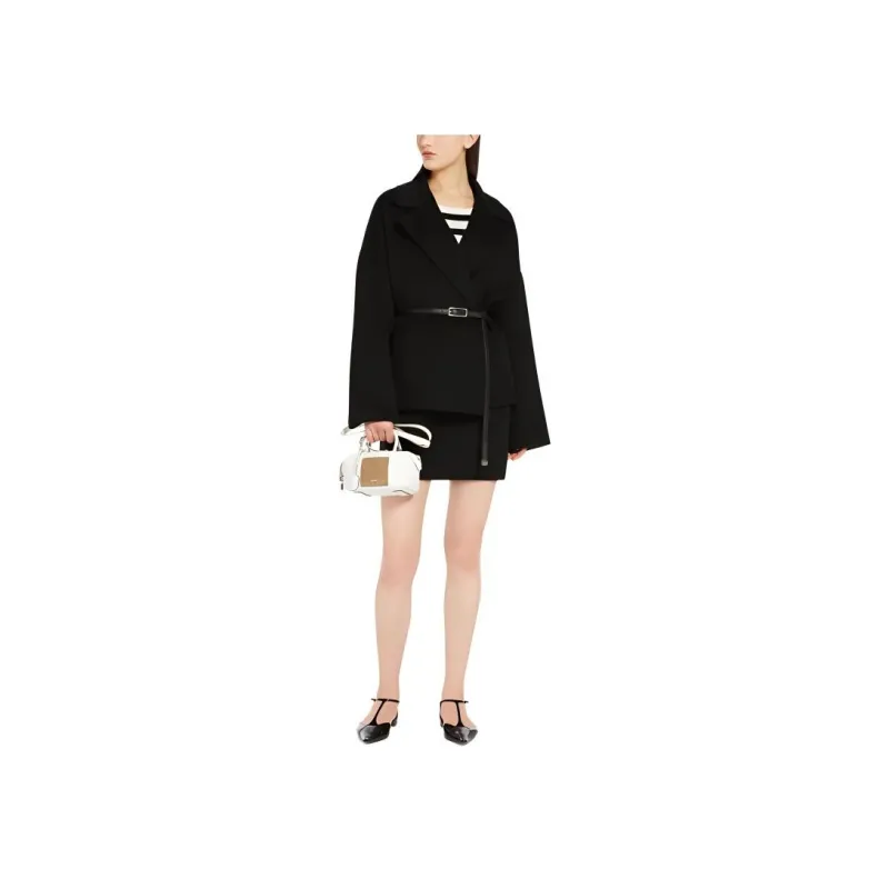 MaxMara Studio Blasy Collection Jackets & Coats Women's Black-1