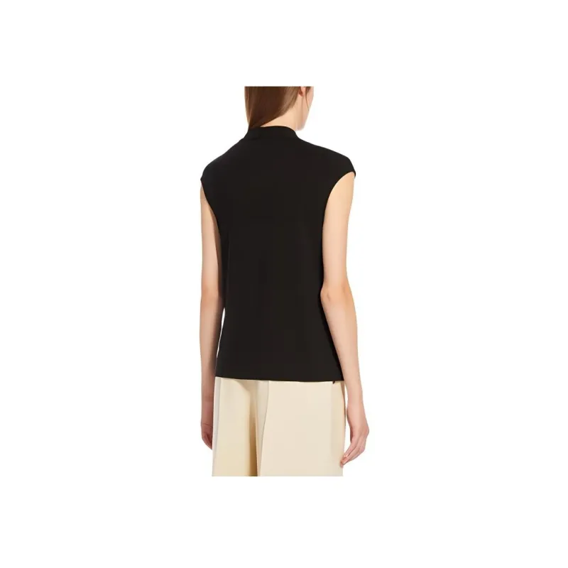 WEEKEND MaxMara Negozi Collection Lyocell Jersey Top Tank Tops Women's Black-1