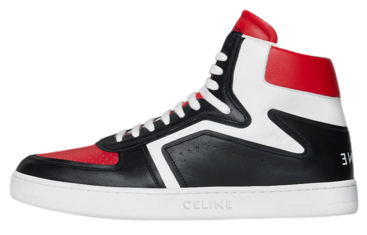 Celine Z Leather High Top Sneaker Black