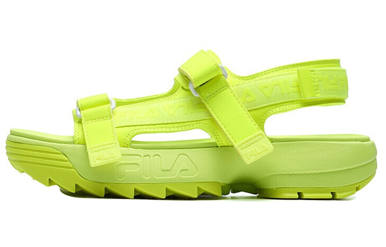 FILA Disruptor Beach Sandals Women s Strike Yellow POIZON