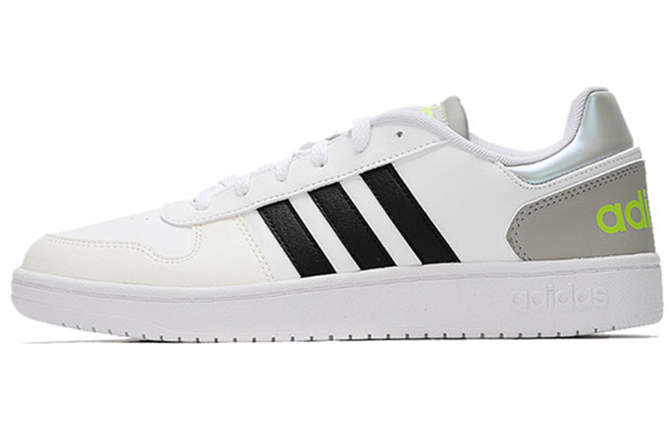 adidas Summer neo Hoops 2.0 Skateboarding Shoes Men Low top White gray black green US M 8
