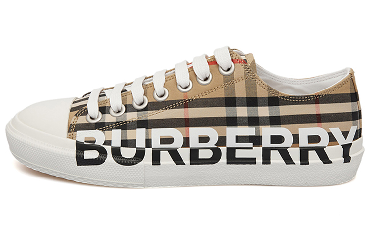 Burberry Check Logo Print Sneakers POIZON