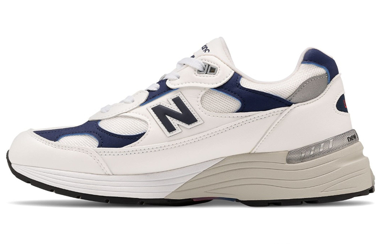 New Balance 992 White Navy - POIZON