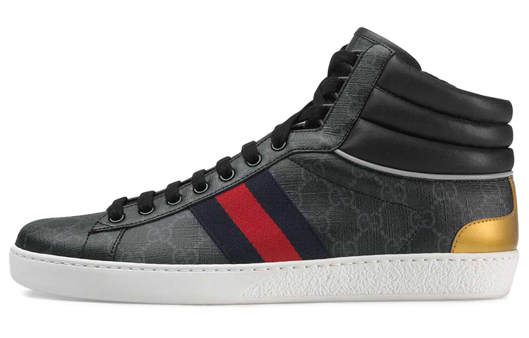 gucci shoes black high top