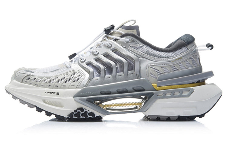 LiNing Xuankong Casual any shoes Women's Low-Top Gray White LiNing Xuankong Casual any shoes Women's Low-Top Gray White