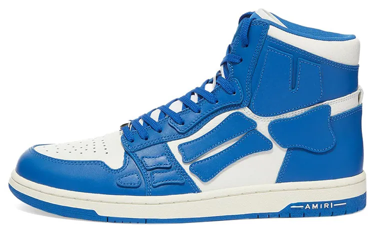 AMIRI Skel Top Hi Blue White - POIZON