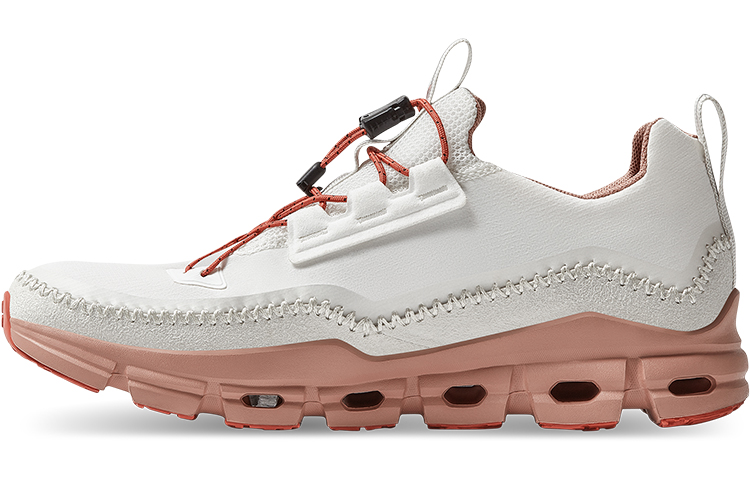 On Cloudaway Running Shoes Women's Low-Top Ice White/Chili
