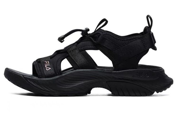 Fila sandals womens black online