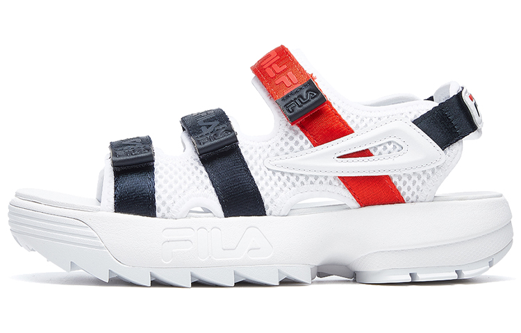 Fila shops disruptor white sandals