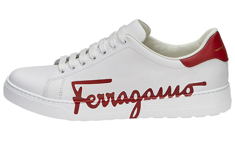 Red ferragamo sneakers deals