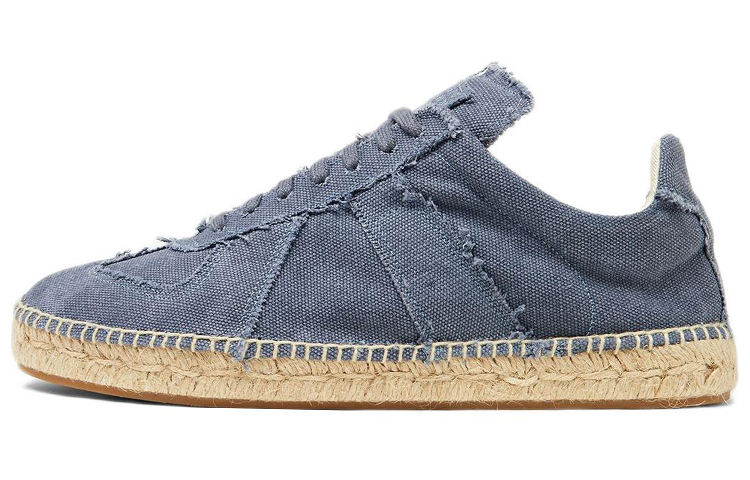 Maison Margiela Replica Espadrilles Men Low-Top Royal Blue