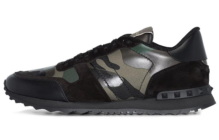 Valentino Garavani Rockrunner Camouflage Black Black Green