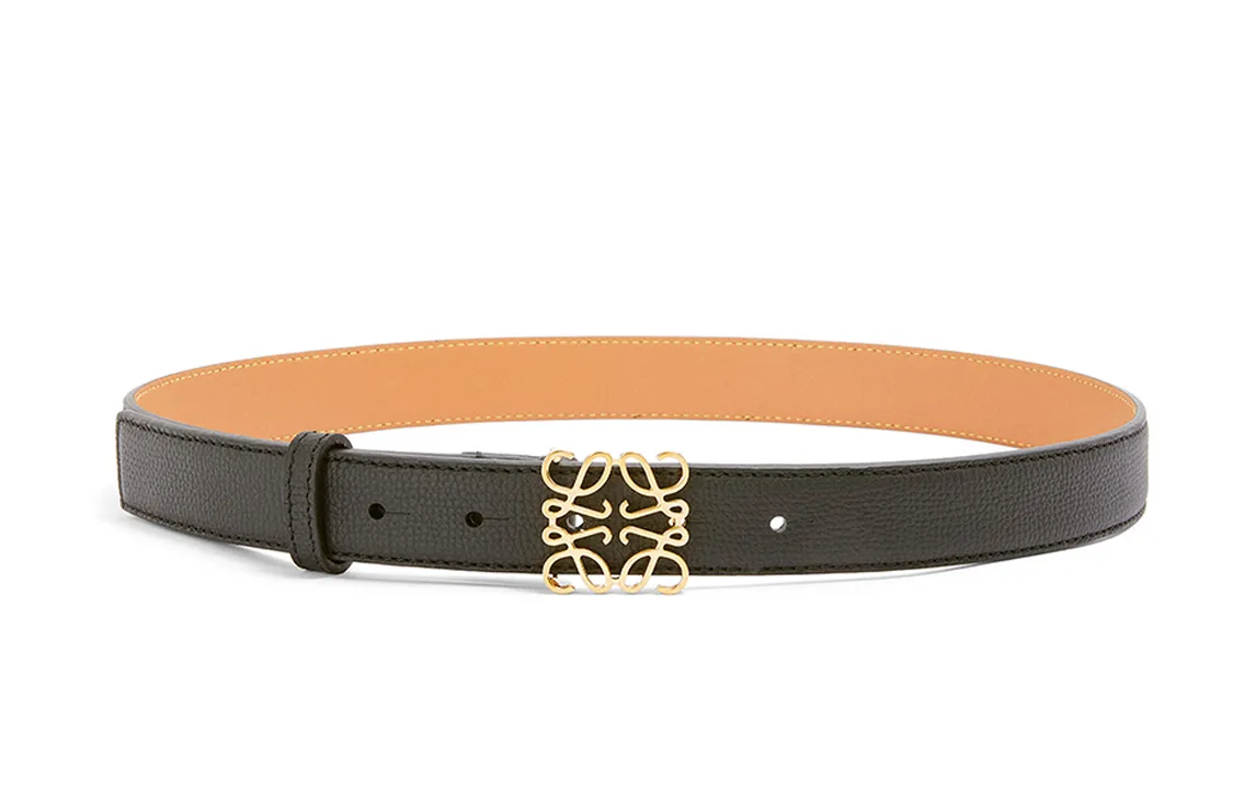 財布・小物その他 LOEWE ANAGRAM REV 2.8 CM BELT Reversible Anagram belt in smooth calfskin Beige - LOEWE