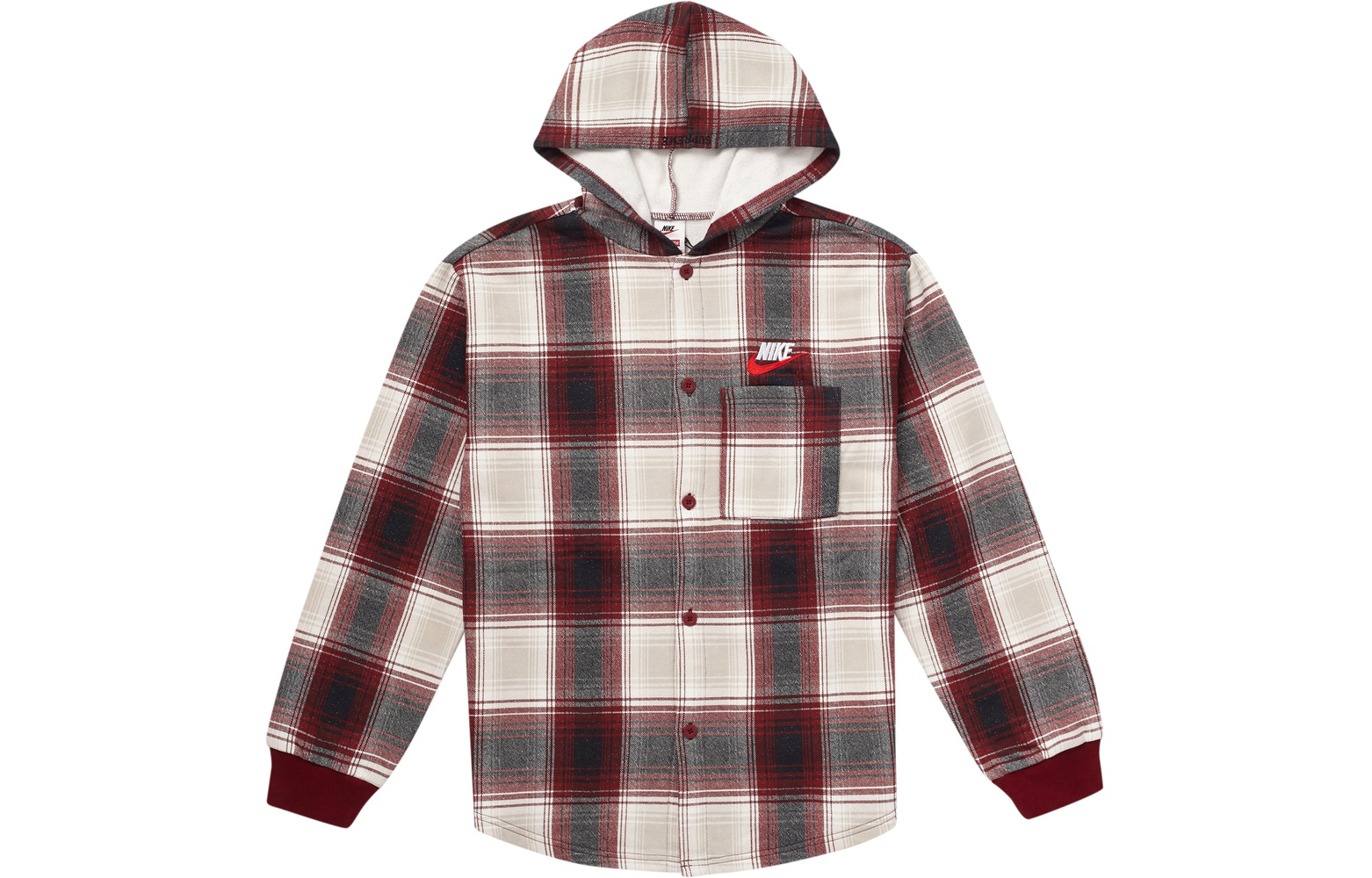 Supreme Nike Plaid Hooded Sweatshirt M - POIZON Supreme Nike Plaid Hooded Sweatshirt M - POIZON