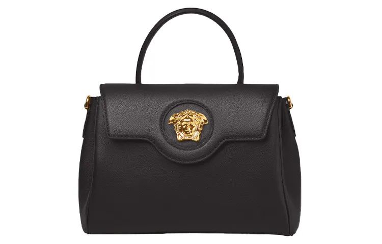 VERSACE La Medusa Handbags Lava Orange NEW STYLE with U-Shape