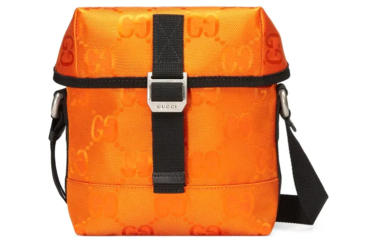 Off The Grid Mini Nylon Crossbody Bag Orange - Gucci