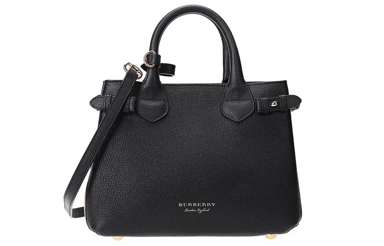 Burberry Banner Bag Small Black BURBERRY BANNER Small Black Camel