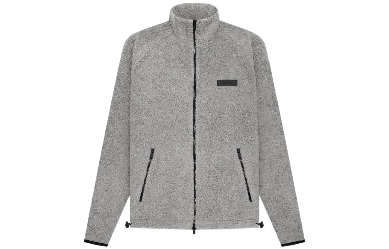 Essentials grey polar fleece sweater hotsell