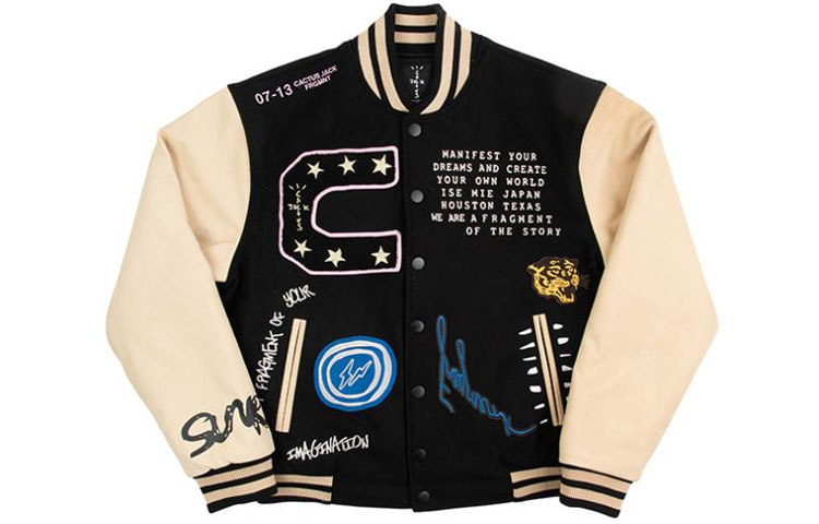 Travis Scott Cactus Jack for Fragment Manifest Letterman