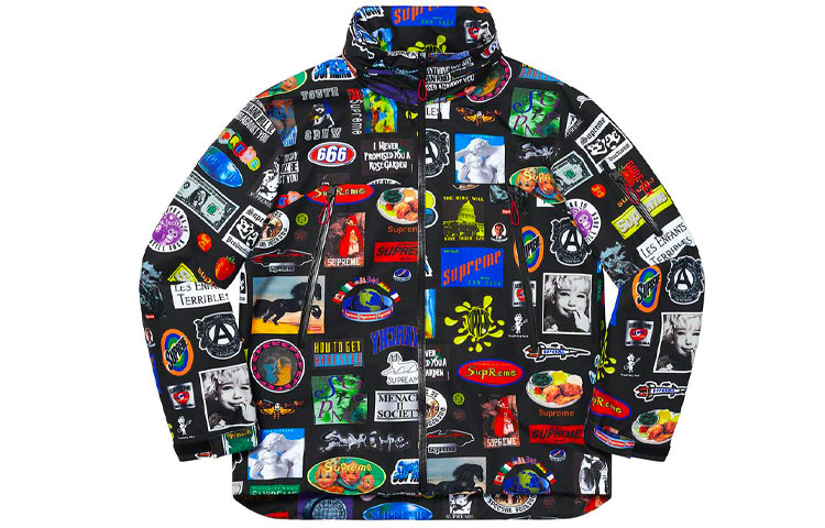 Supreme GORE-TEX Stickers Shell Jacket SS21 Black L - POIZON Supreme GORE-TEX Stickers Shell Jacket SS21 Black L - POIZON