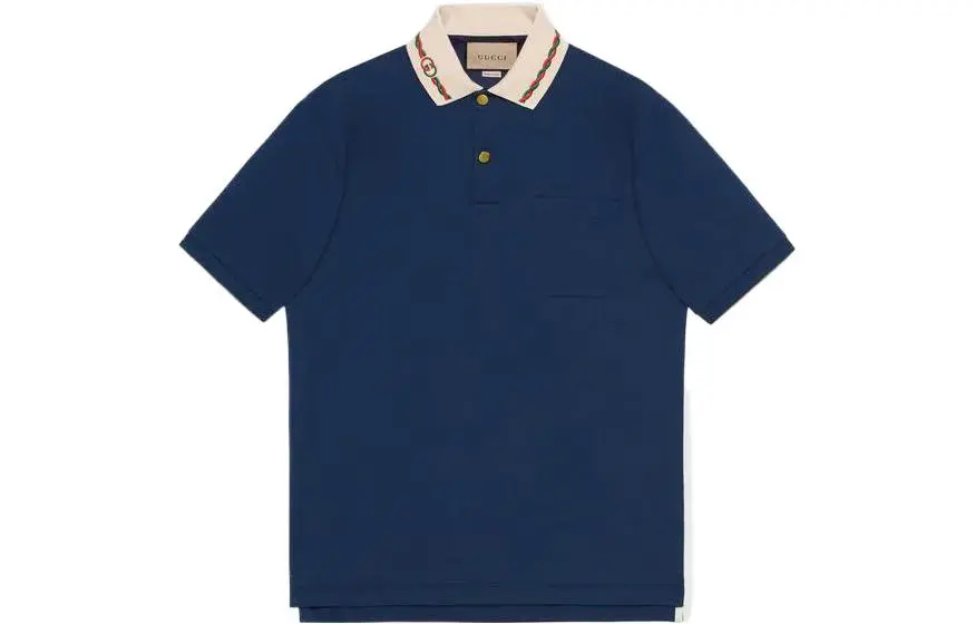 Gucci - Man - Blue - Polo Shirt