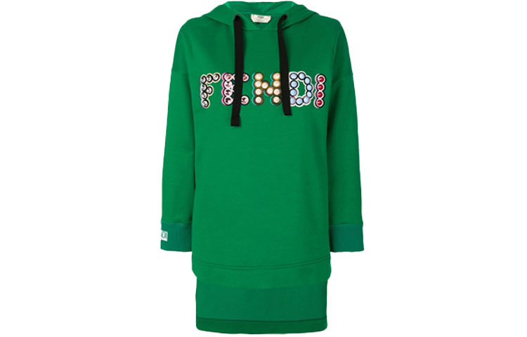 Fendi green hoodie online