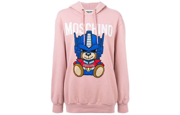 Moschino pink hoodie online