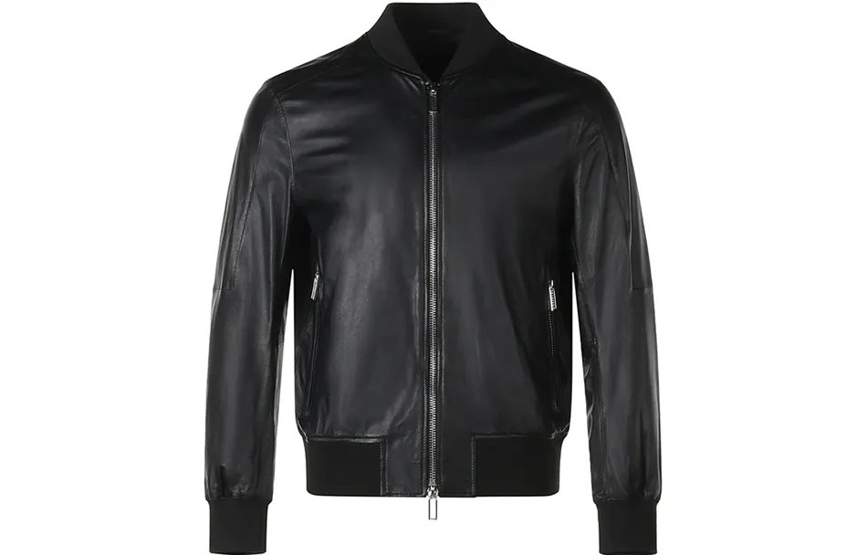 EMPORIO ARMANI Men Leather Jacket - POIZON