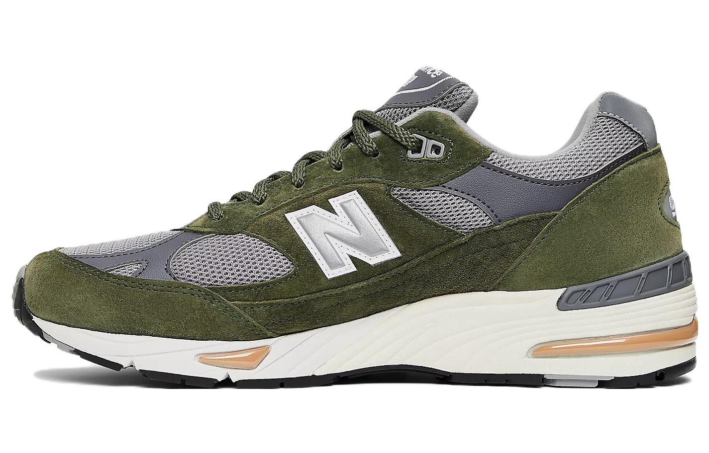 New Balance 991 MiUK Dark Green Grey Tan Standard (D) US M