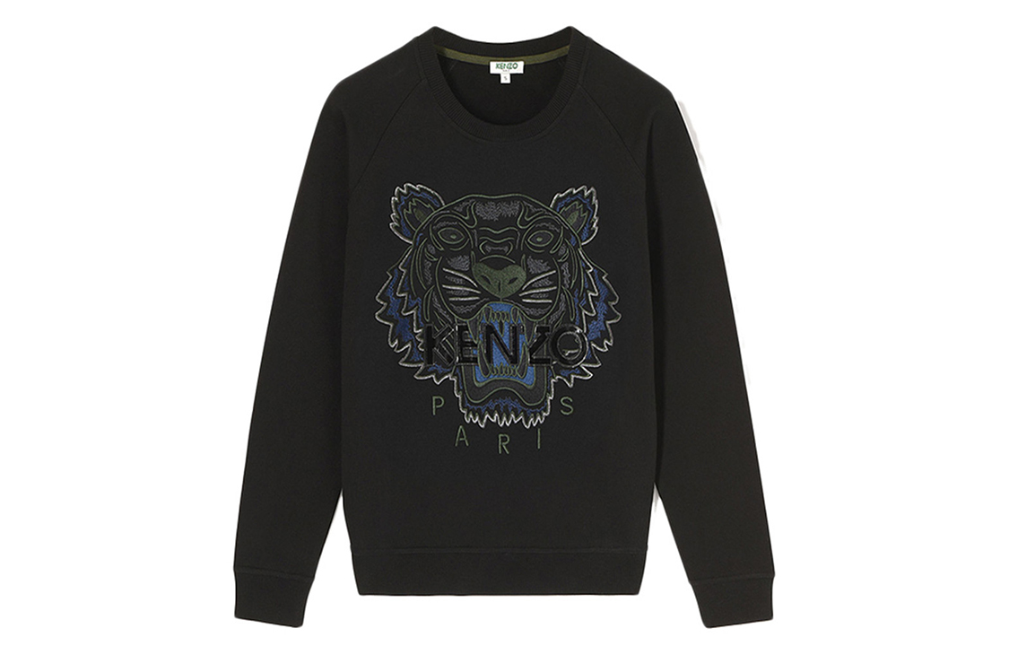 Kenzo sweatshirt black tiger on sale