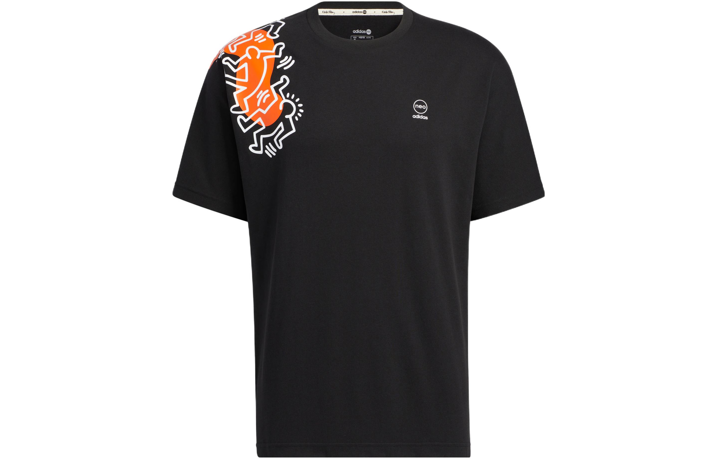 Adidas Keith Haring T-Shirt Men's Black XS - POIZON