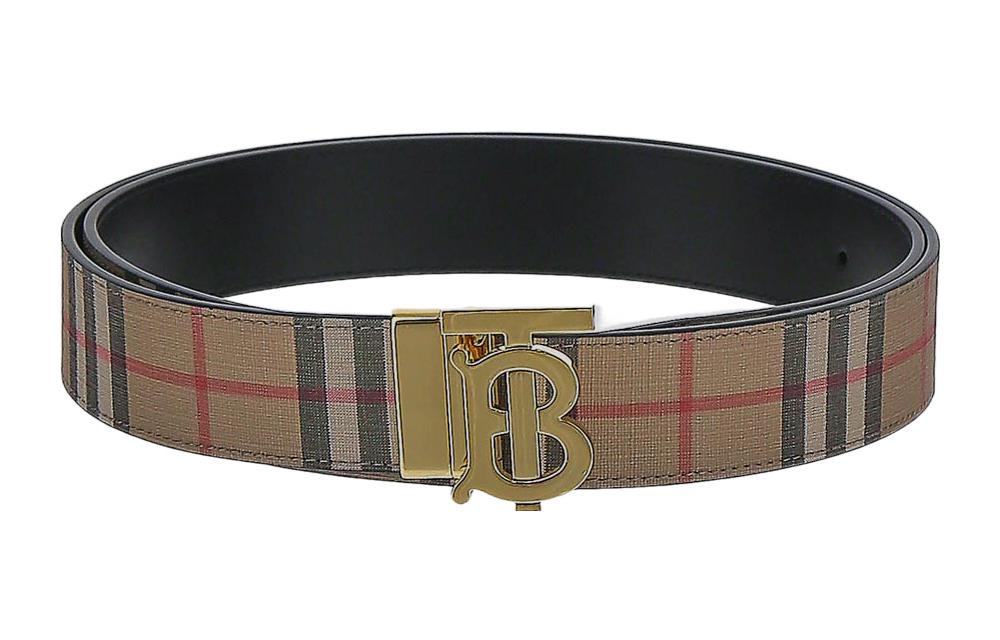 Burberry Leather Belts Men Multicolor POIZON