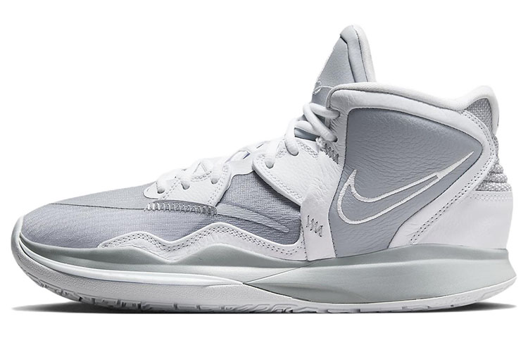 Kyrie 5 store grey and white