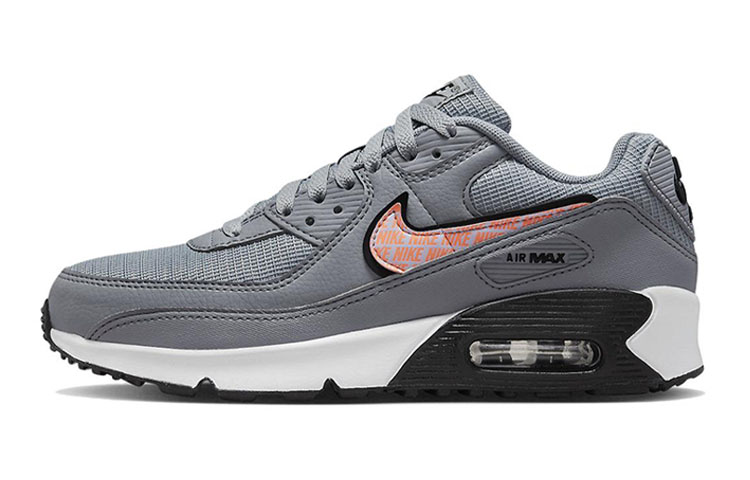 mens grey and orange air max 90