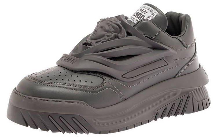 VERSACE Odissea Chunky Leather Sneakers - POIZON