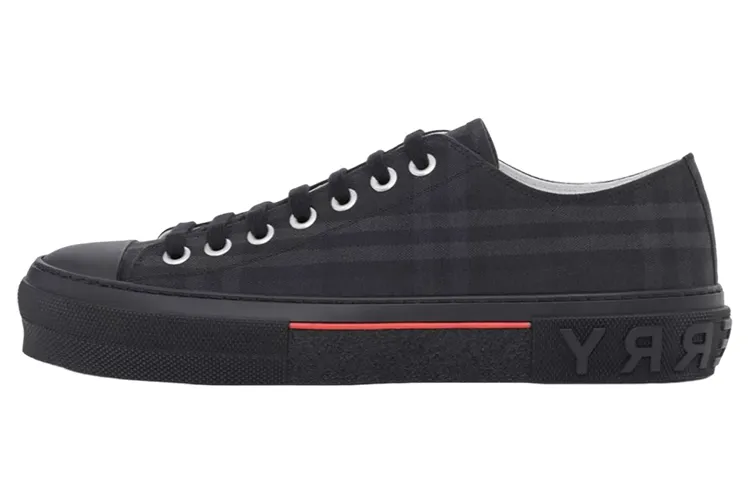 Burberry Vintage Check Sneakers Dark Charcoal - POIZON