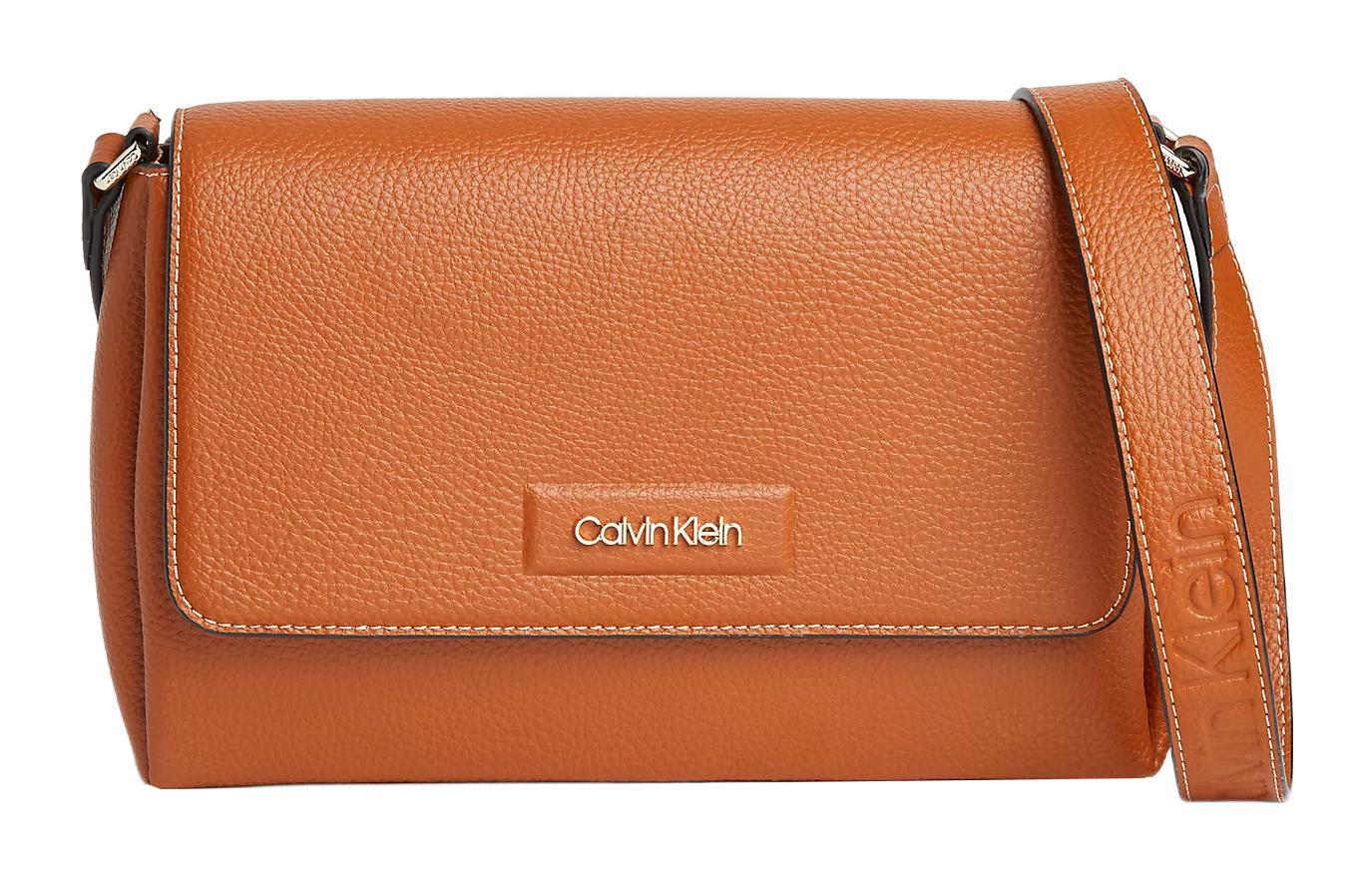 **NEW W/O Tag** Calvin Klein Brown CK Design Shoulder Bag | eBay