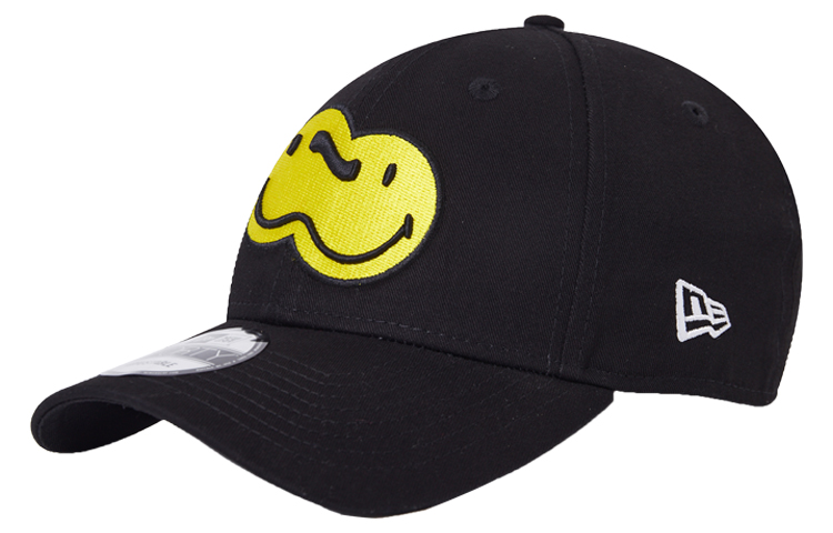 New Era SMILEY Embroidered Curved Brim Soft Top Baseball Cap