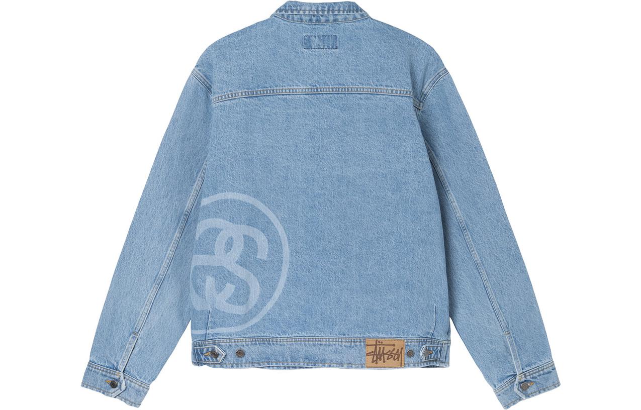 Stussy SS-Link Zip Work Jacket Blue S - POIZON