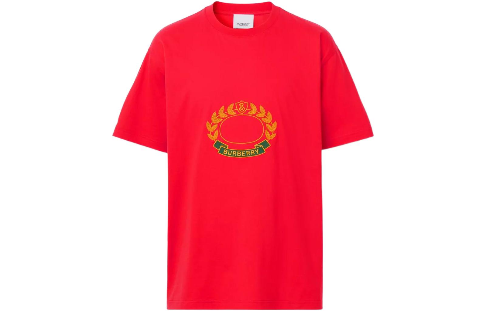 Burberry Oak Leaf Crest Cotton Oversized T-Shirt - POIZON