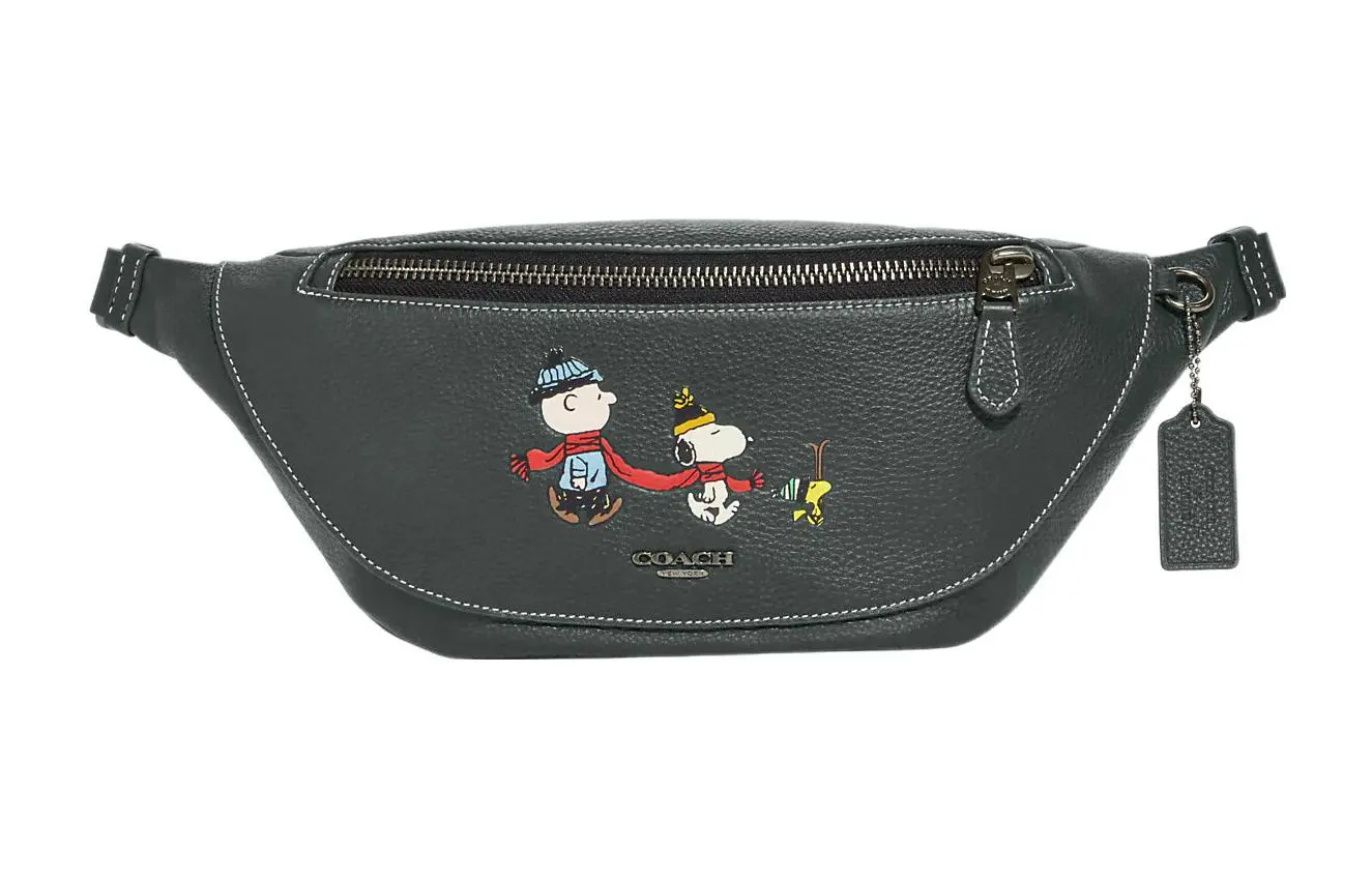 Peanuts X Snoopy X COACH Belt Fanny Pack - POIZON