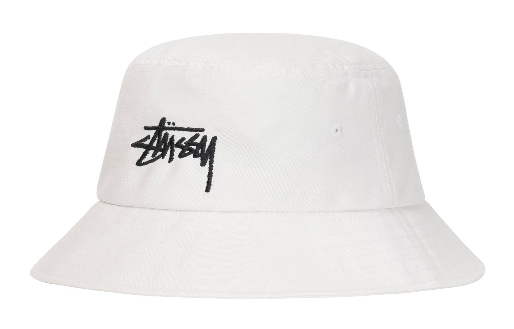 帽子 <Stussy> Stock Bucket Hat - White (L/XL) STÜSSY STOCK BUCKET HAT