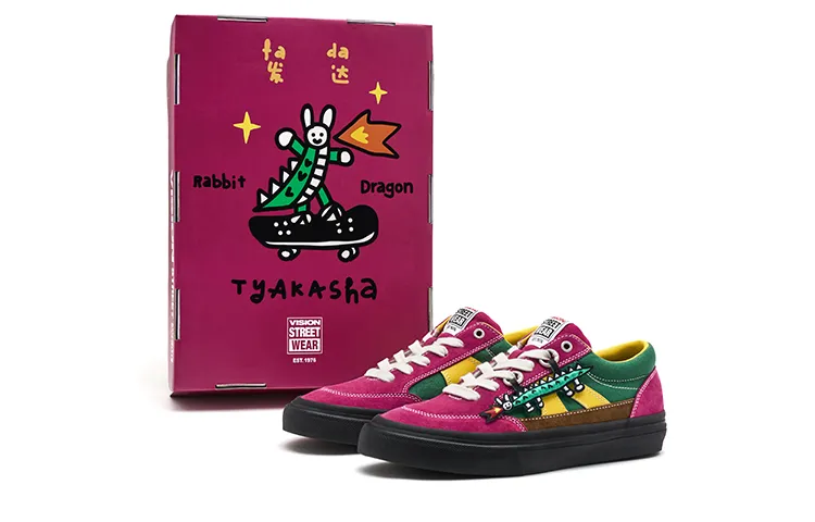 Tyakasha X Vision Street Wear Stick Skateboard Shoes Unisex Tyakasha X Vision Street Wear Stick Skateboard Shoes Unisex