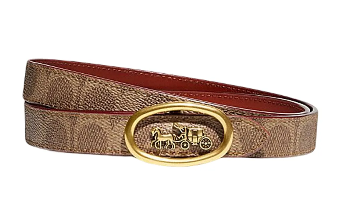 coach leather belt womens