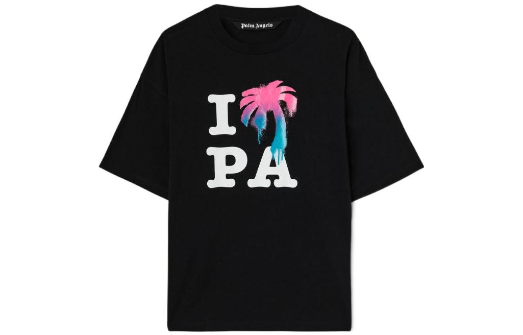 Tシャツ・カットソー Palm Angels PMAC009S23JER001 I LOVE PA MUSCLE T-shirt Palm Angels Solid Color I LOVE PA Muscle Tee with Front
