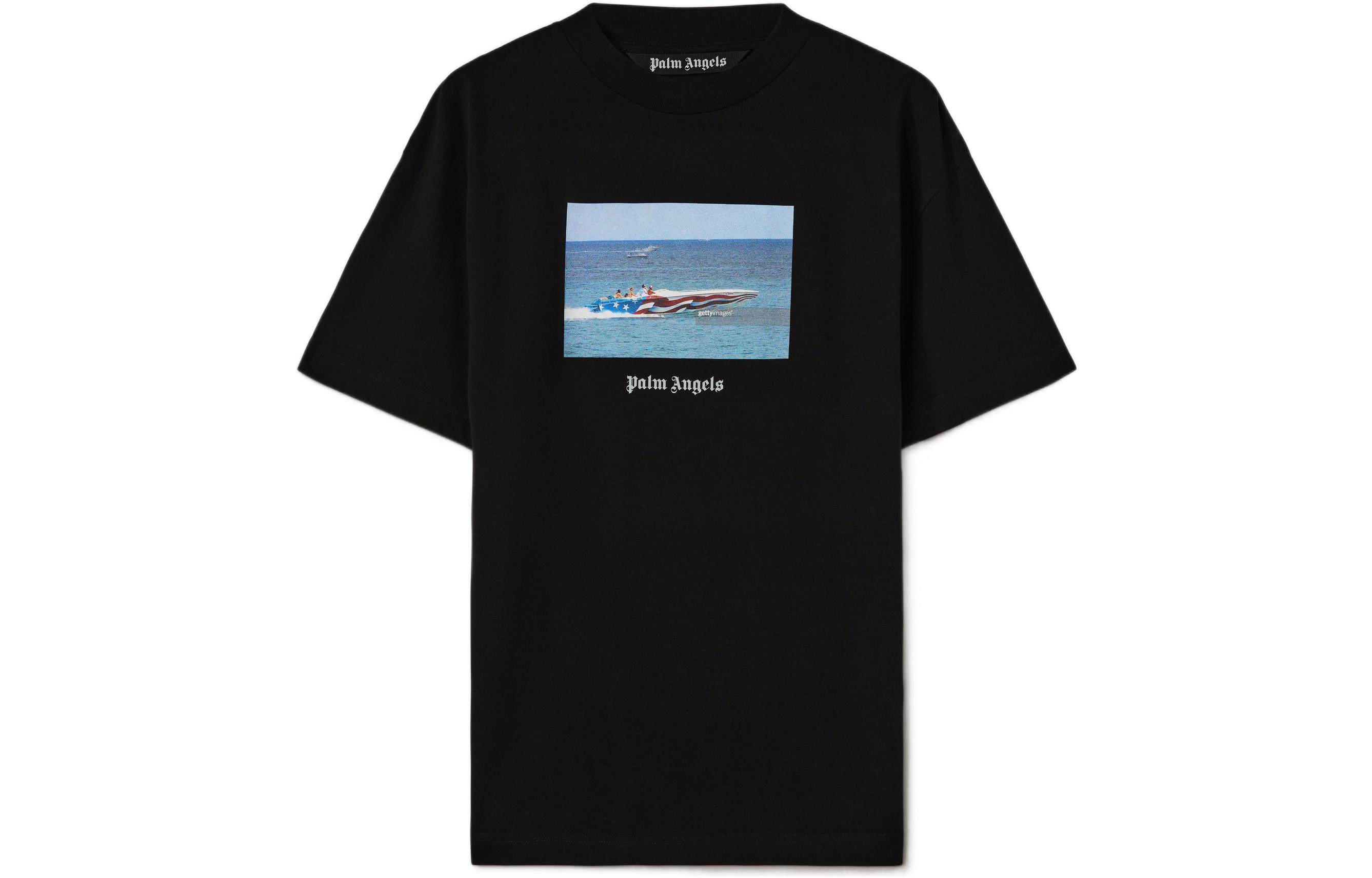 ☆Palm Angels☆Tシャツ Getty Speed Boat Classic Palm Angels Getty Speedboat Classic Tee | REVERSIBLE