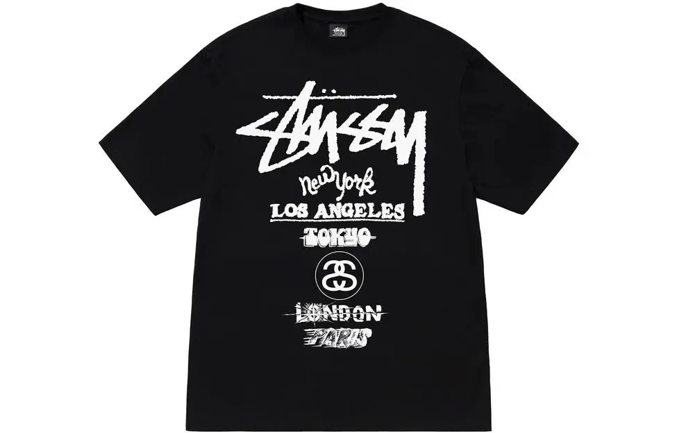 Buy Stussy Tribe Stack Tee (Футболка Stussy Tribe Stack Tee White 